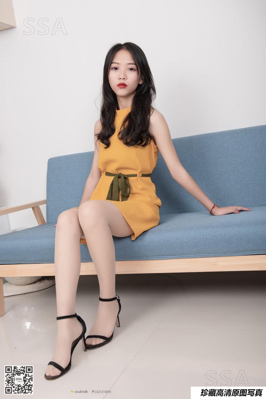 [SSA丝社]超清写真 NO.165 小凉 黄色连衣裙肉丝首秀[99P-1.38GB]