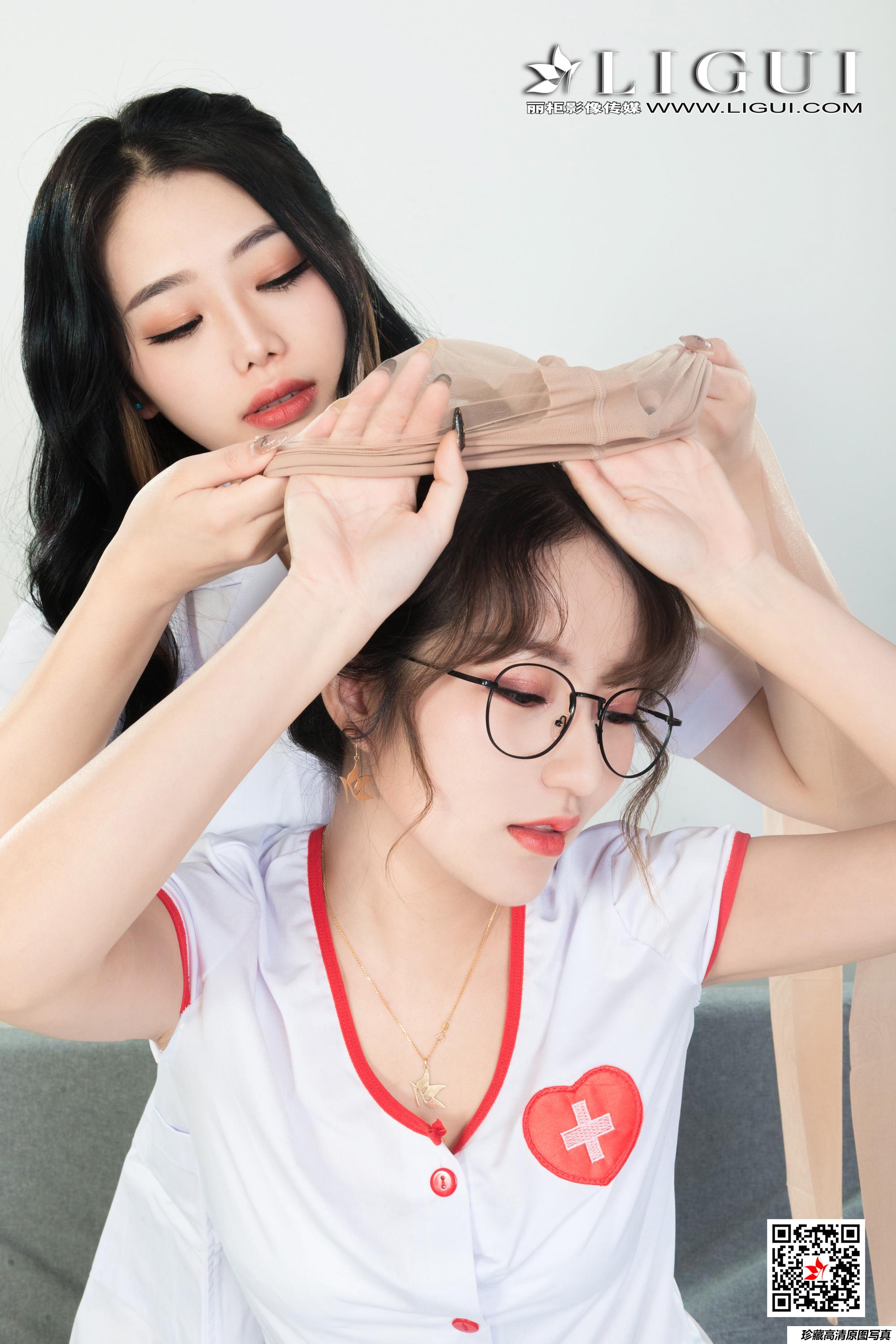 [Ligui丽柜] 2021.06.25 《双生花-医护情缘》小智贤&汐汐 [85+1P/99M]