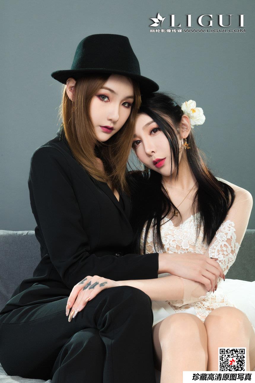 [Ligui丽柜] 2021.07.09 《双生花-一吻定情》兔子&心心 [98+1P-123M]-绅士图