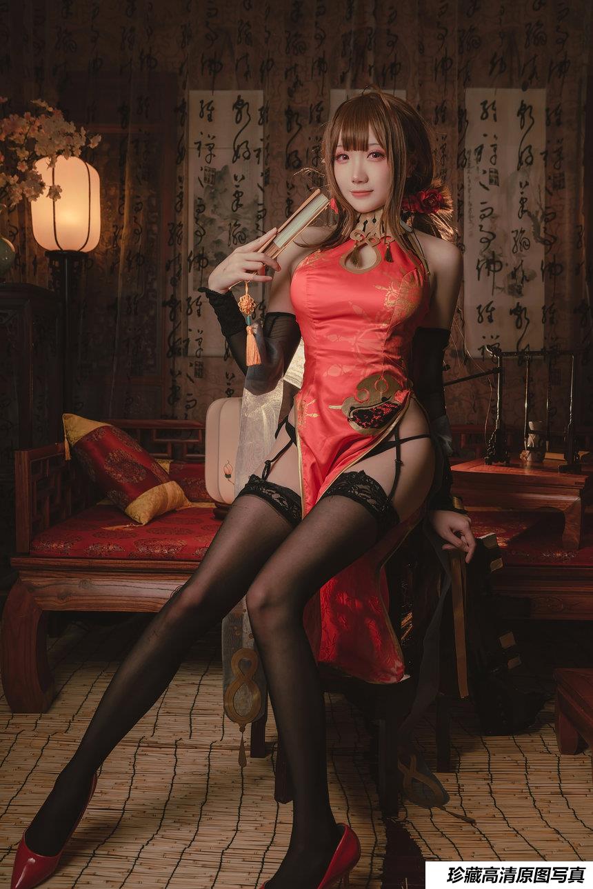 瓜希酱 NO.013 红牡丹 [16P-88MB]