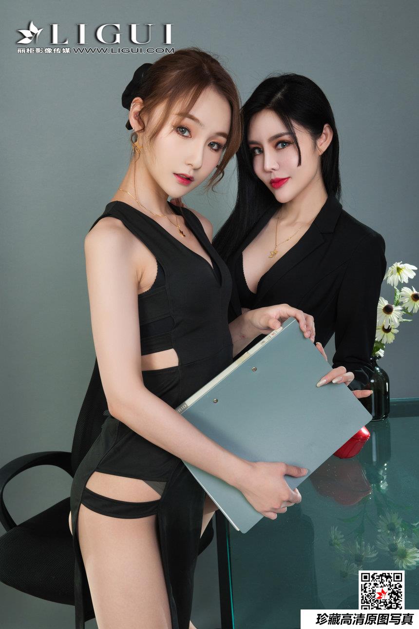 [Ligui丽柜] 2021.08.06 《双生花-职场情丝》凉儿&心心 [86+1P-92M]