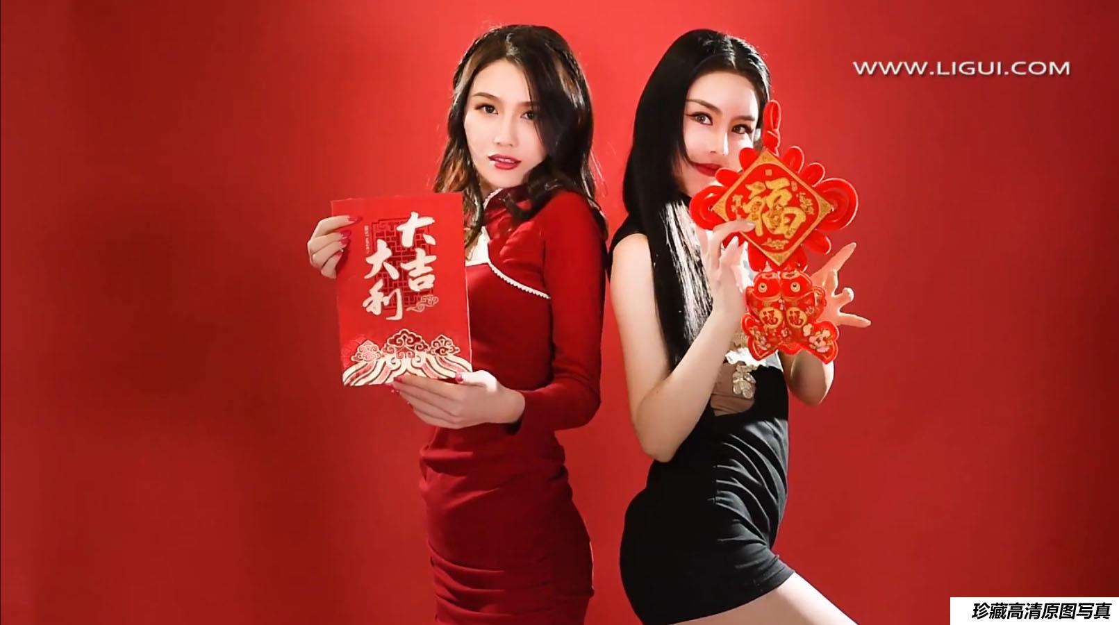 [Ligui丽柜]HD视频 2021.02.11 双生花-欲饺迎春 甜甜&凉儿 [MP4-400MB]-绅士图