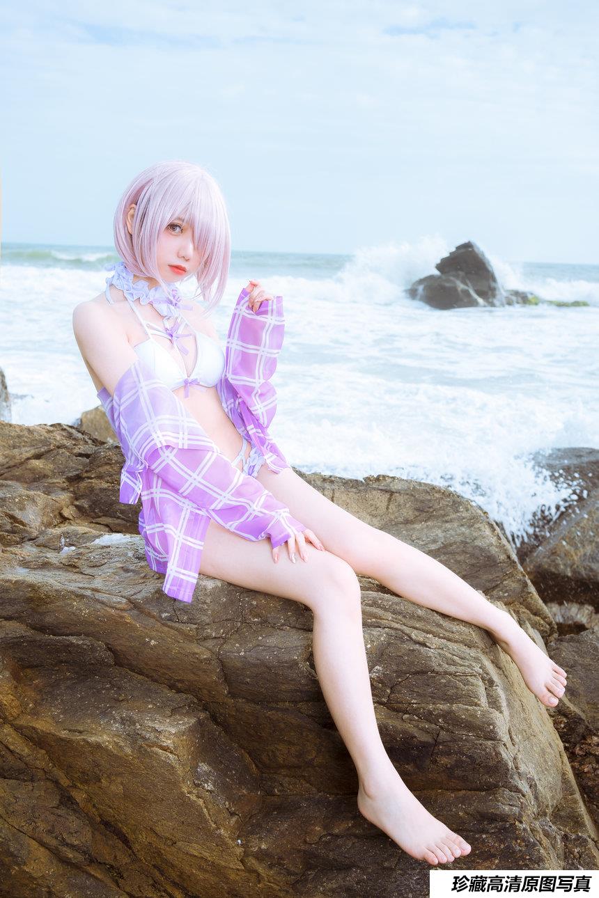 果咩酱w NO.016 - 海边玛修[35P／318MB]