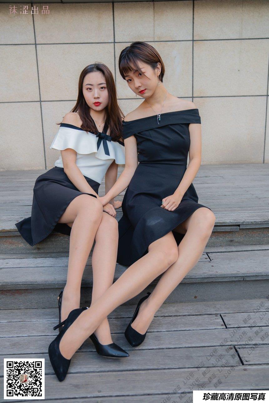 袜涩写真 VOL.036 暖暖与Matilda国庆双丝大秀 [54P／228MB]