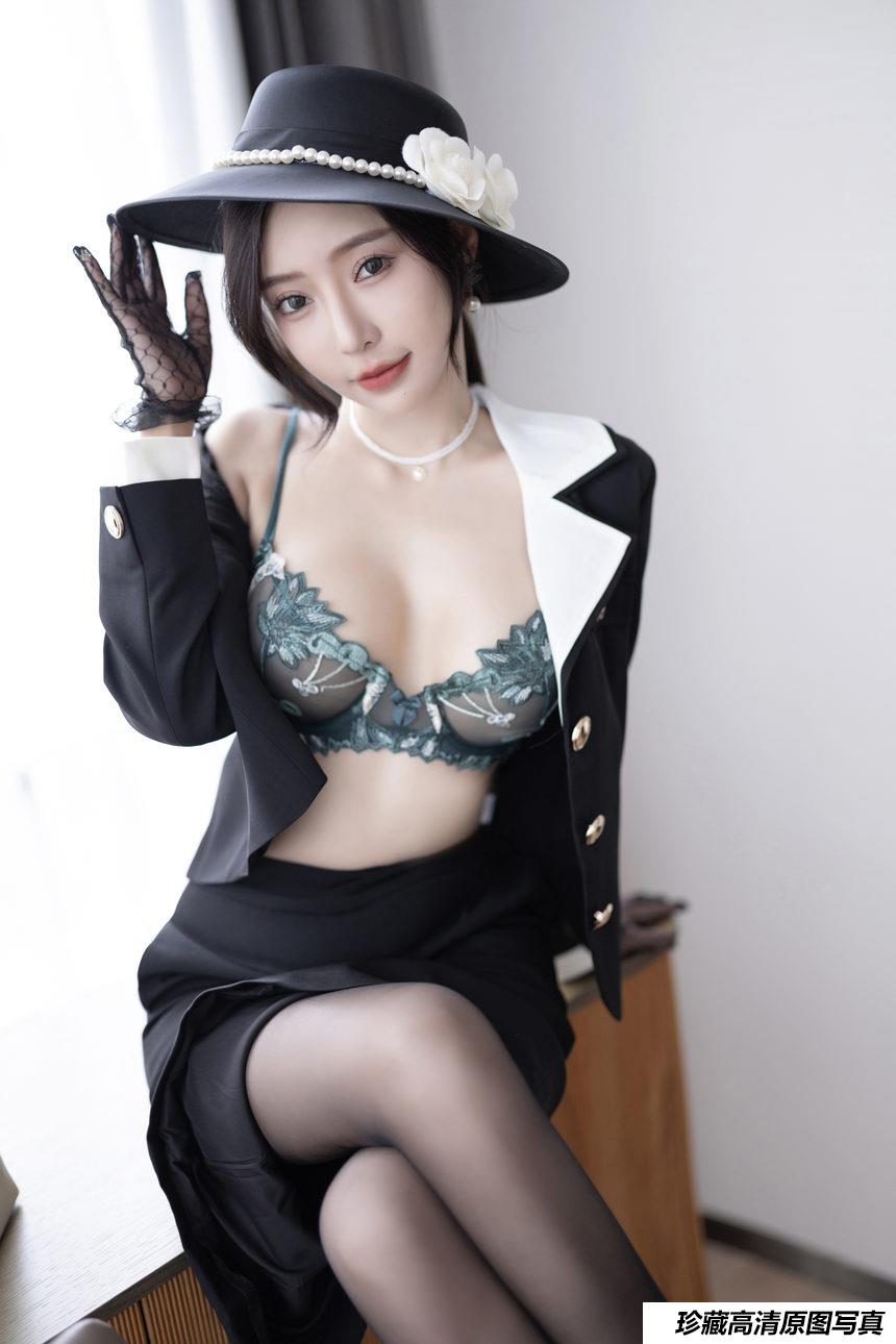 王馨瑶yanni 《黑色西装复古》原版写真 [91P-1278MB]-绅士图
