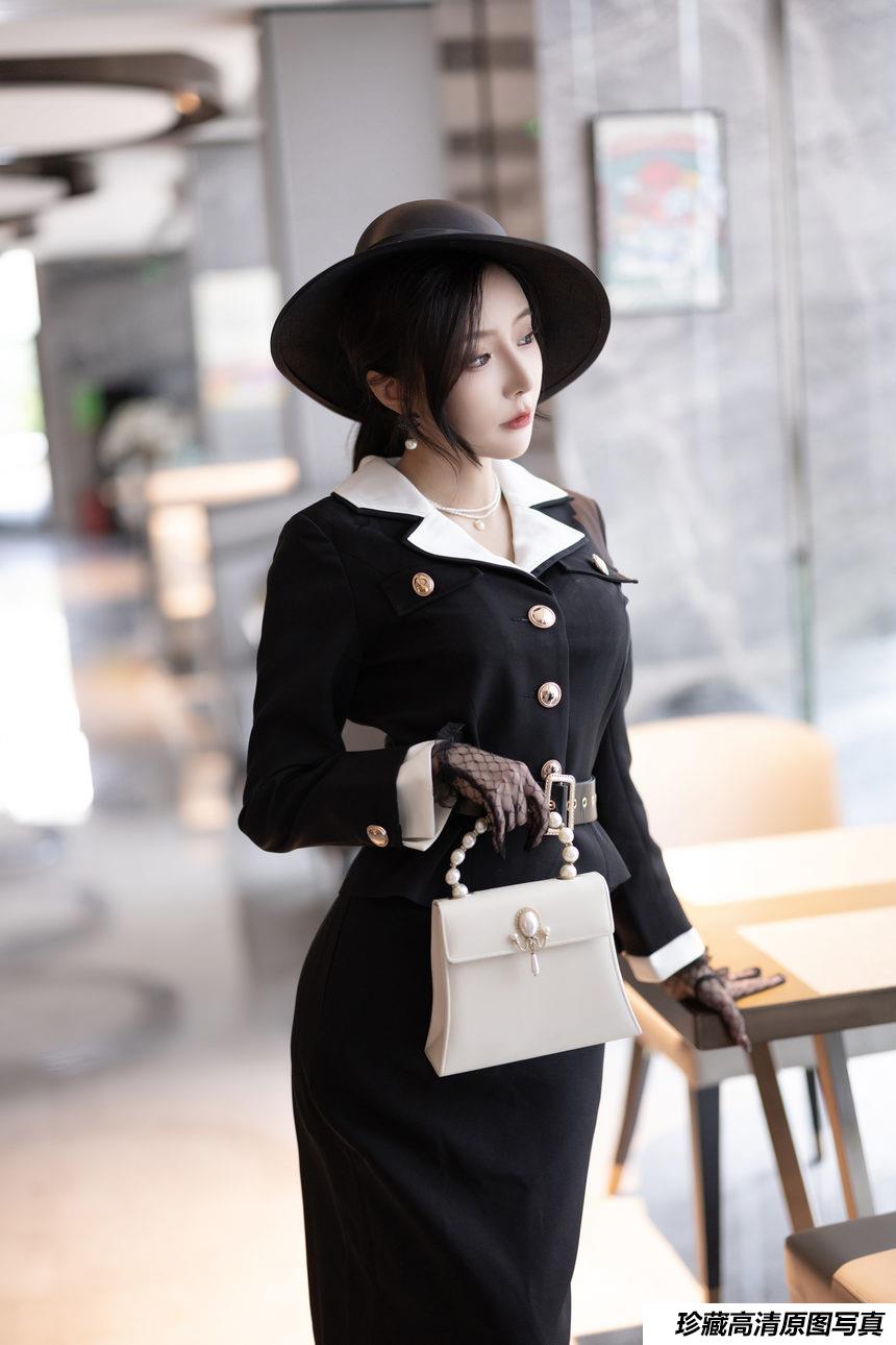 王馨瑶yanni 《黑色西装复古》原版写真 [91P-1278MB]