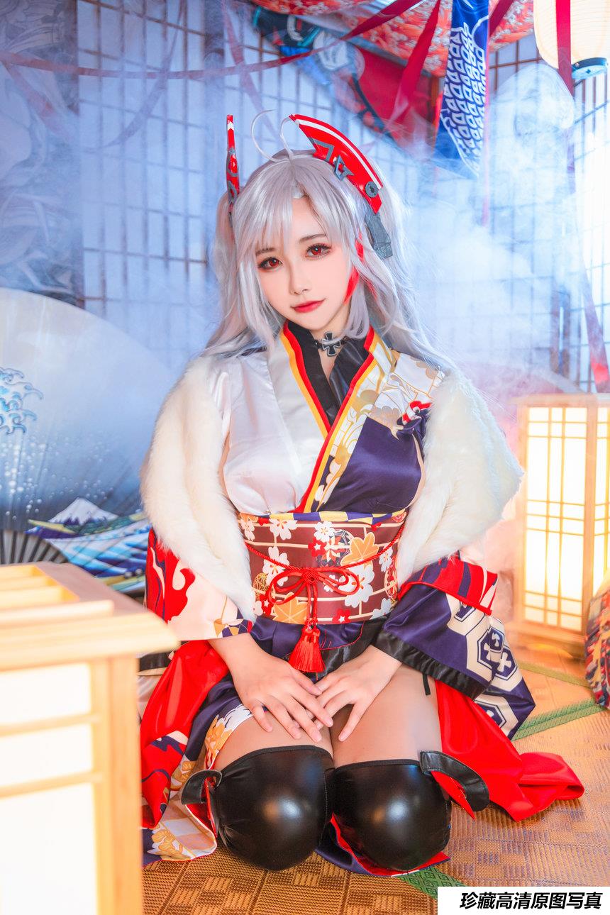 Momoko葵葵 NO.022 – 欧根之和服[20P／163MB]