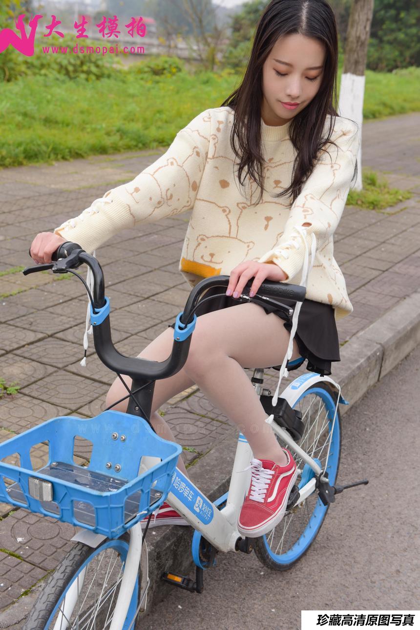 大生模拍 No.172 青青 单车少女