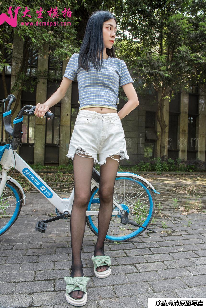 大生模拍 No.190 慧慧 黑丝单车[41P／248MB]