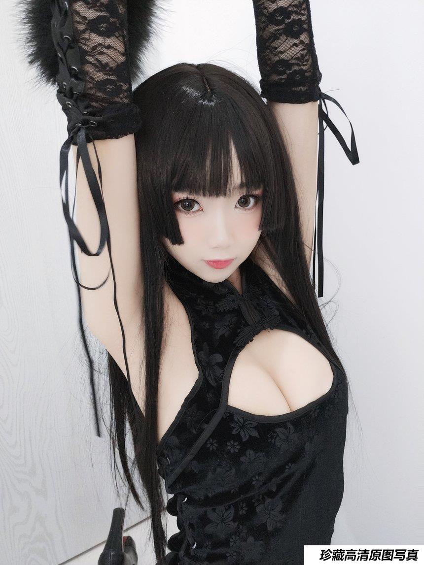 鬼畜瑶 NO.018 黑色旗袍 [70P1V-204MB]