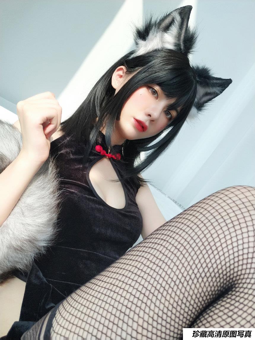 眼酱大魔王 NO.048 黑丝旗袍[34P／132MB]