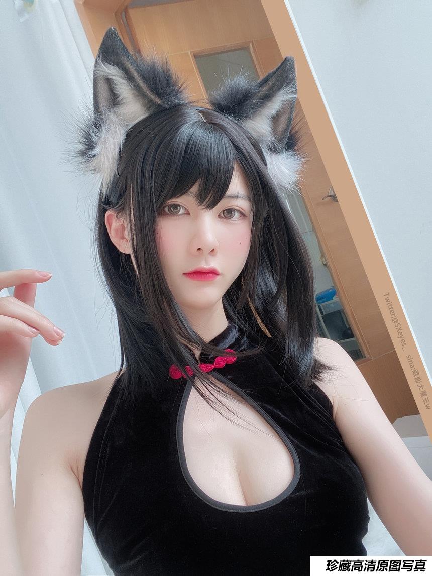 眼酱大魔王 NO.048 黑丝旗袍[34P／132MB]