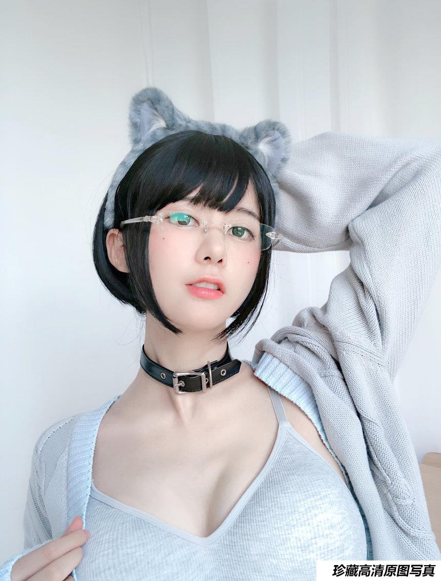 眼酱大魔王w NO.054 - 黑丝OL&猫耳[14P／53.5MB]