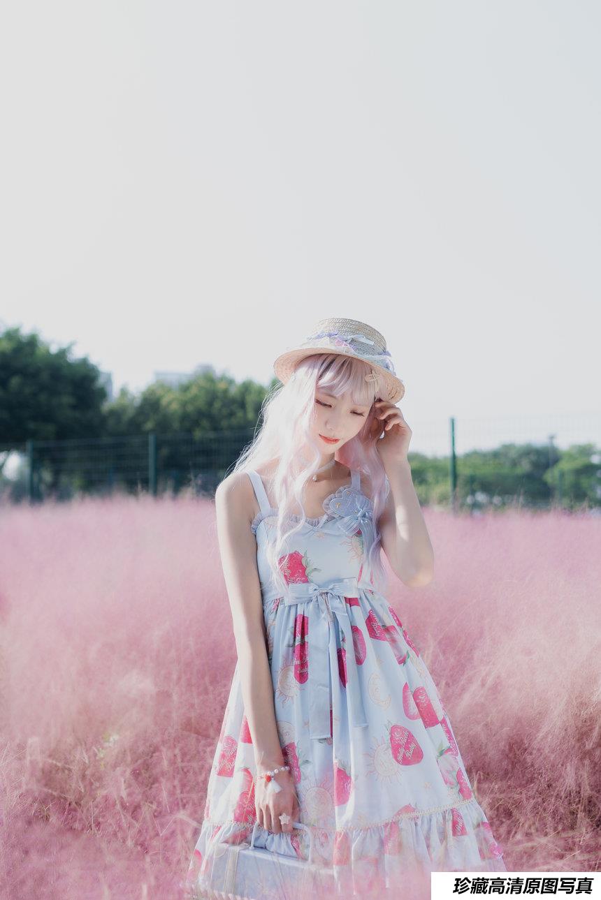 西瓜少女 NO.002 – 粉草户外[20P+199M]