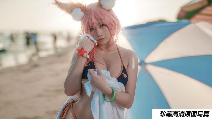 uki雨季 NO.003 - 玉藻前海边泳装[19P／201MB]