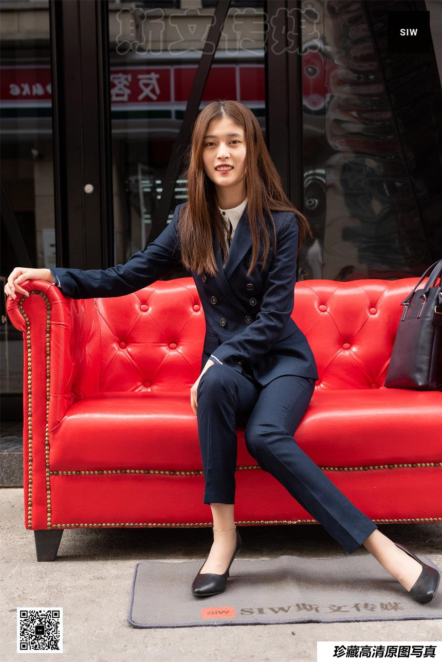 SIW斯文传媒 055 时尚气质OL职业双排扣西装制服 - 甄珍 [65P-186M]-绅士图