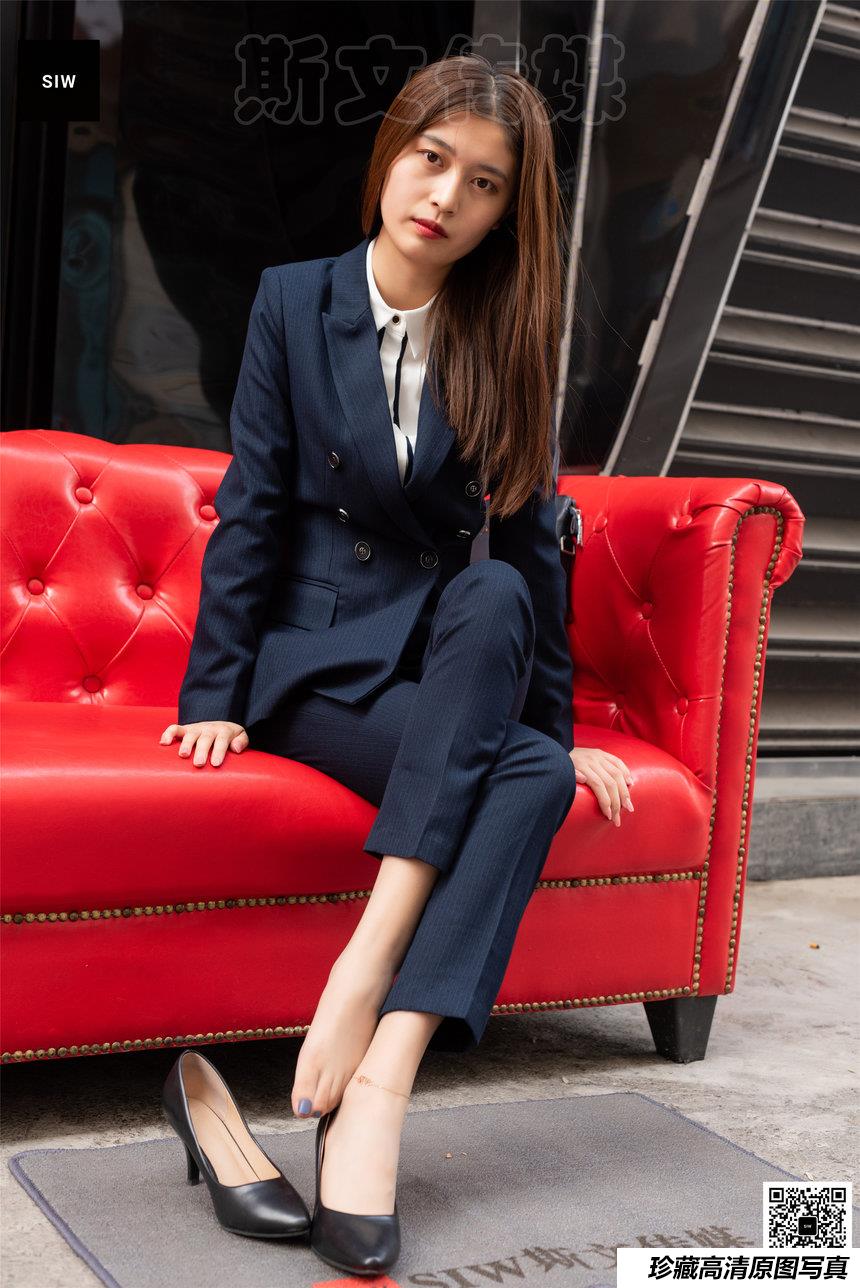 SIW斯文传媒 055 时尚气质OL职业双排扣西装制服 - 甄珍 [65P-186M]