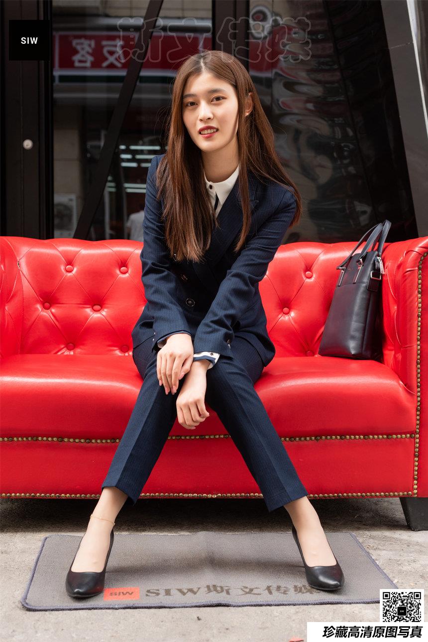 SIW斯文传媒 055 时尚气质OL职业双排扣西装制服 - 甄珍 [65P-186M]