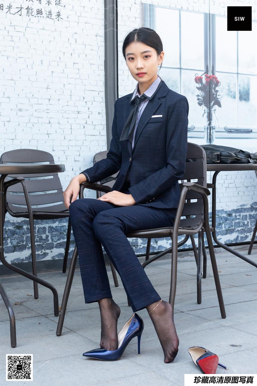 SIW斯文传媒 061 秋冬厚毛呢方格制服优雅修身西装套（蓉儿） [68P-193M]