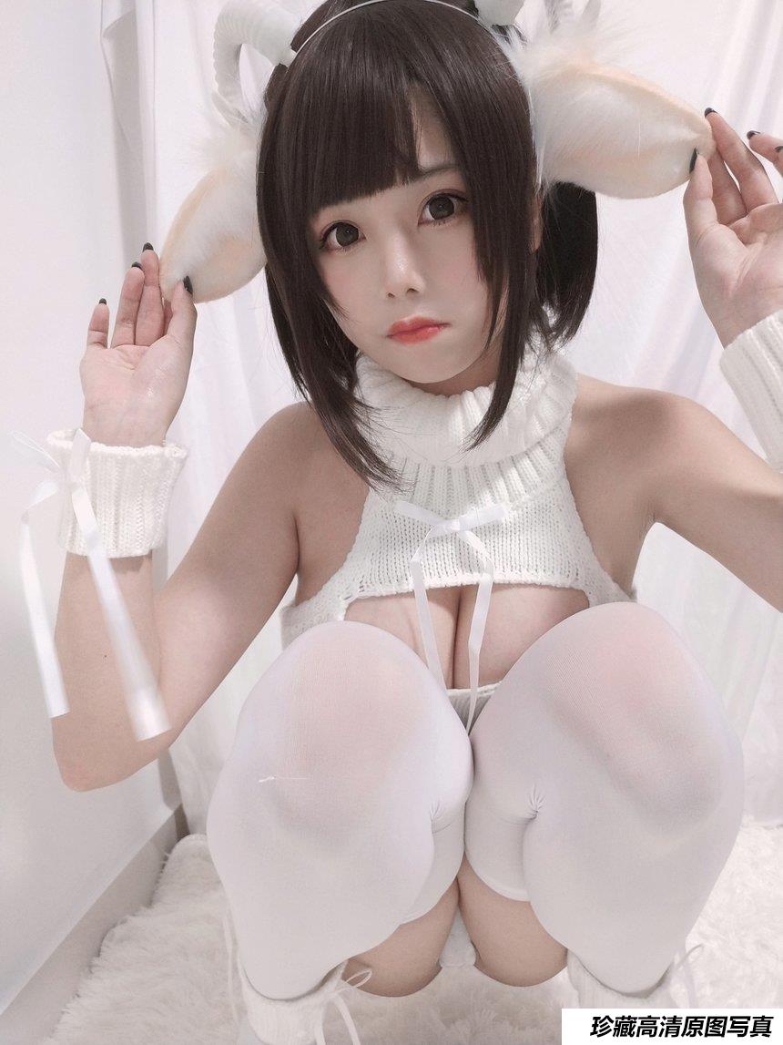 蜜汁猫裘 NO.048 白丝毛衣 [41P+1V-152MB]-绅士图
