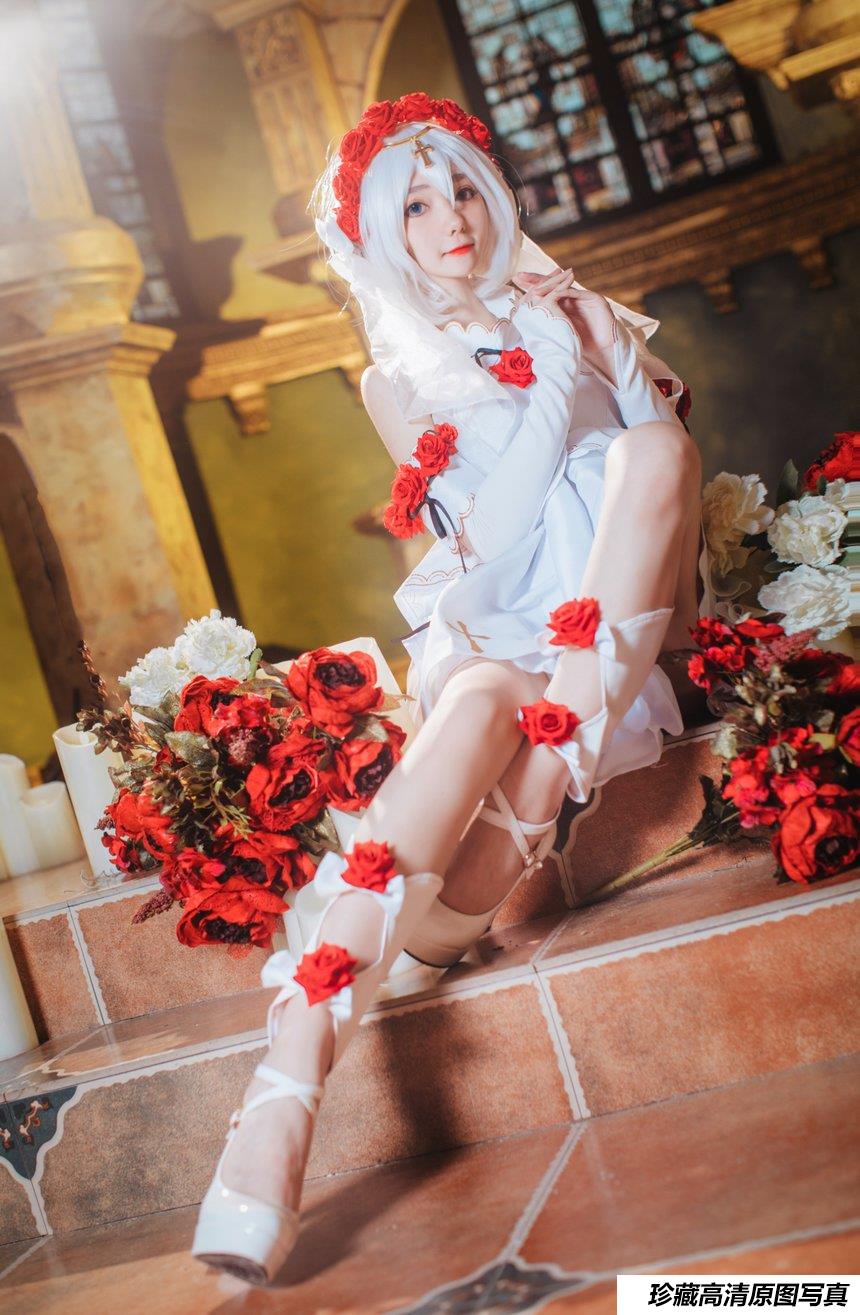 南桃Momoko NO.7 德丽莎花裳月纱 [16P-31MB]