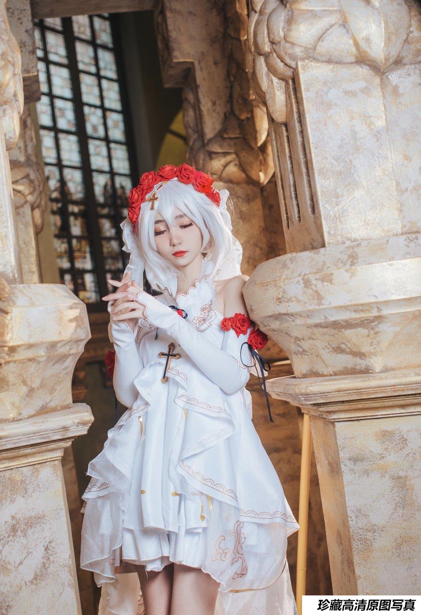 南桃Momoko NO.7 德丽莎花裳月纱 [16P-31MB]