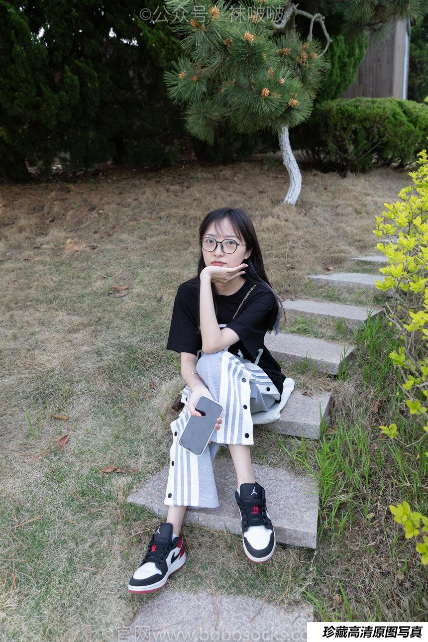 [BoBoSocks袜啵啵]NO.023 稚予-AJ、白色短棉袜、裸足[119P+1V／3.22GB]