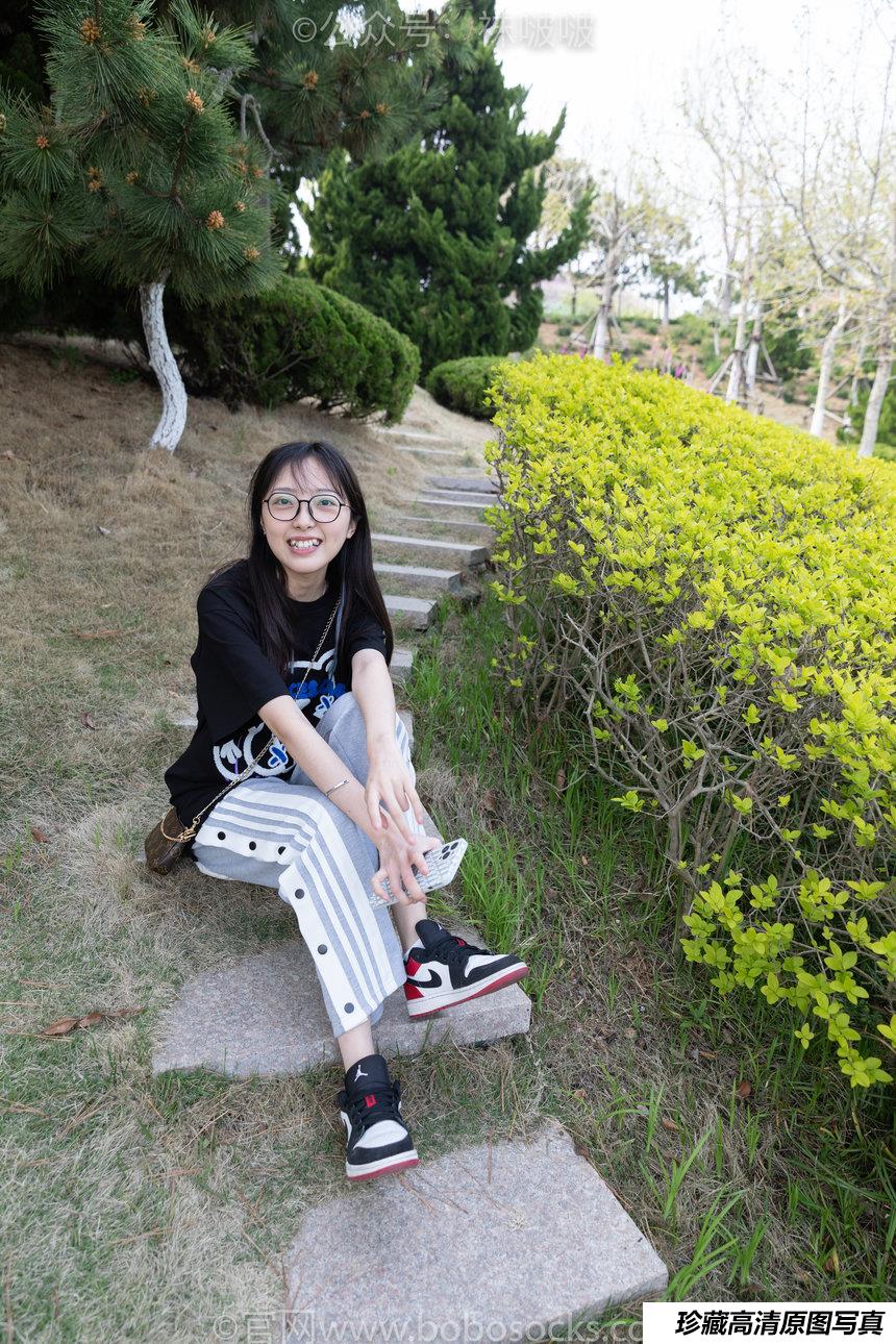 [BoBoSocks袜啵啵]NO.023 稚予-AJ、白色短棉袜、裸足[119P+1V／3.22GB]