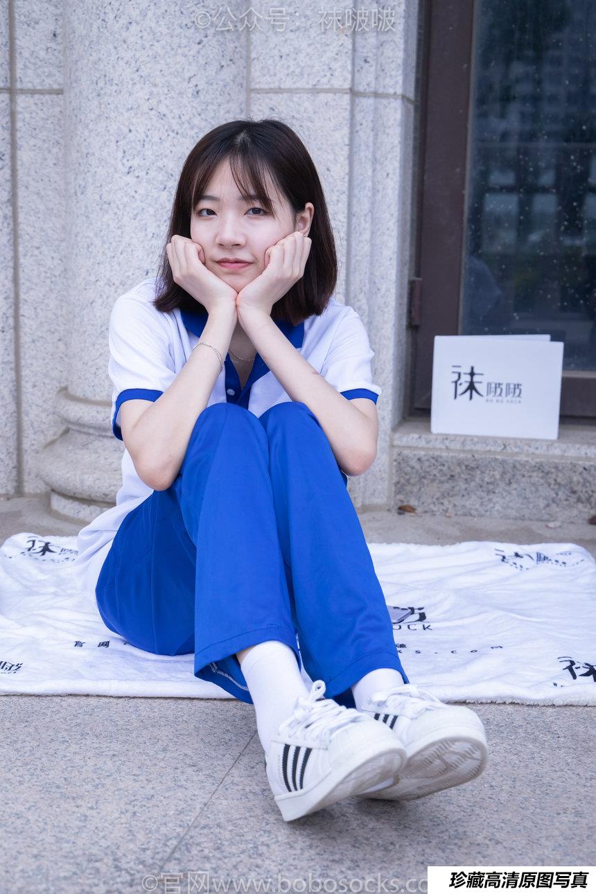 [BoBoSocks袜啵啵]NO.022 小甜豆-校服、贝壳头、白棉袜、肉丝[140P+1V／6.34GB]