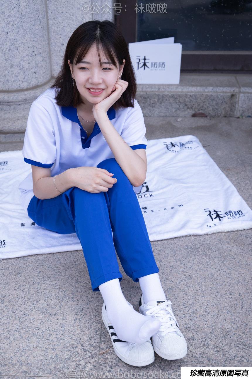 [BoBoSocks袜啵啵]NO.022 小甜豆-校服、贝壳头、白棉袜、肉丝[140P+1V／6.34GB]