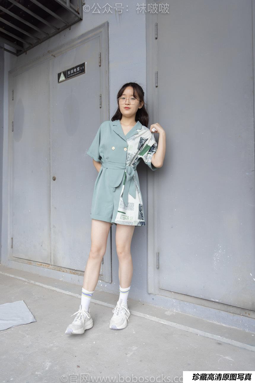 [BoBoSocks袜啵啵]NO.025 熊熊-安踏运动鞋、白色棉袜（踩脏）、裸足[146P+1V／5.23GB]