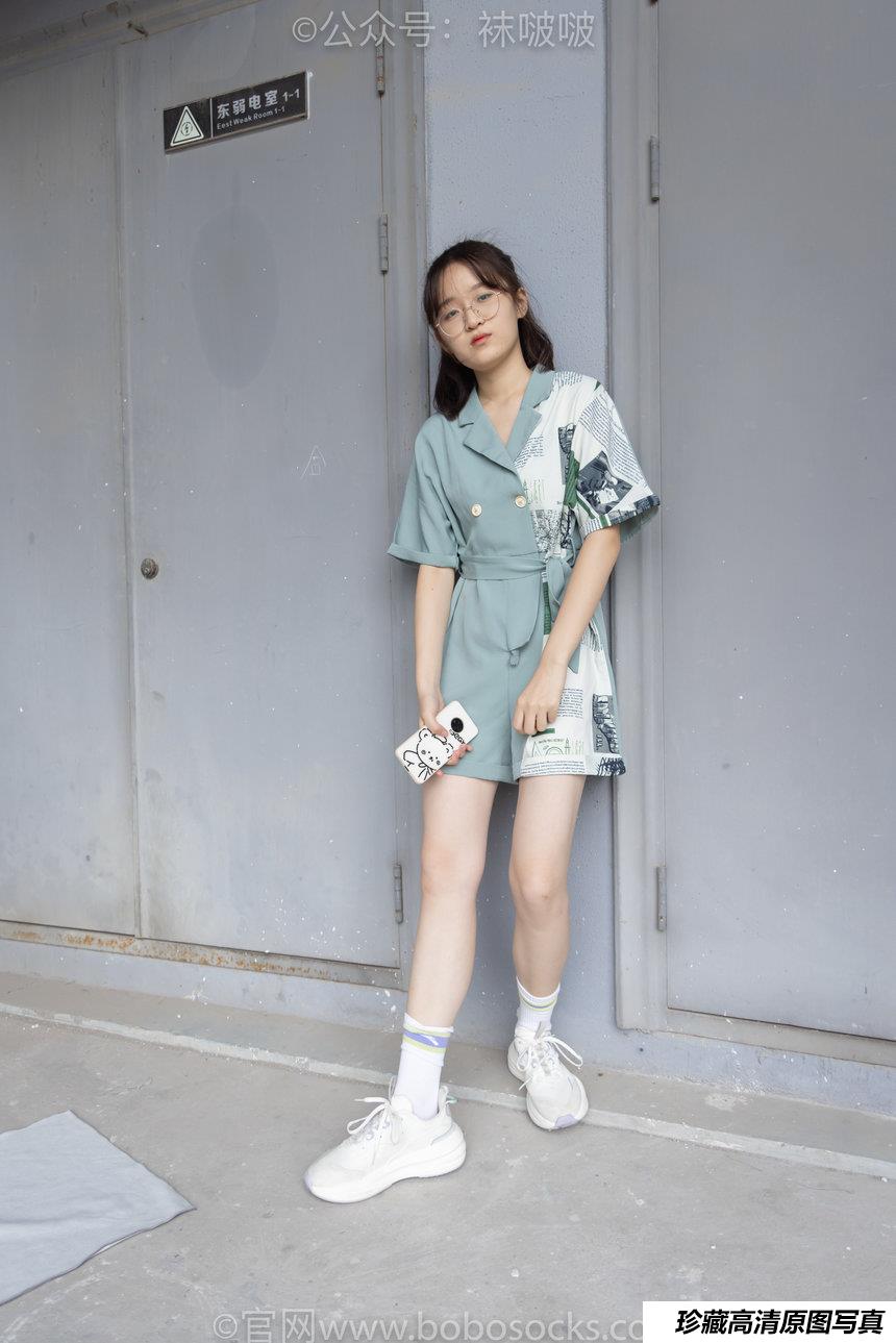 [BoBoSocks袜啵啵]NO.025 熊熊-安踏运动鞋、白色棉袜（踩脏）、裸足[146P+1V／5.23GB]