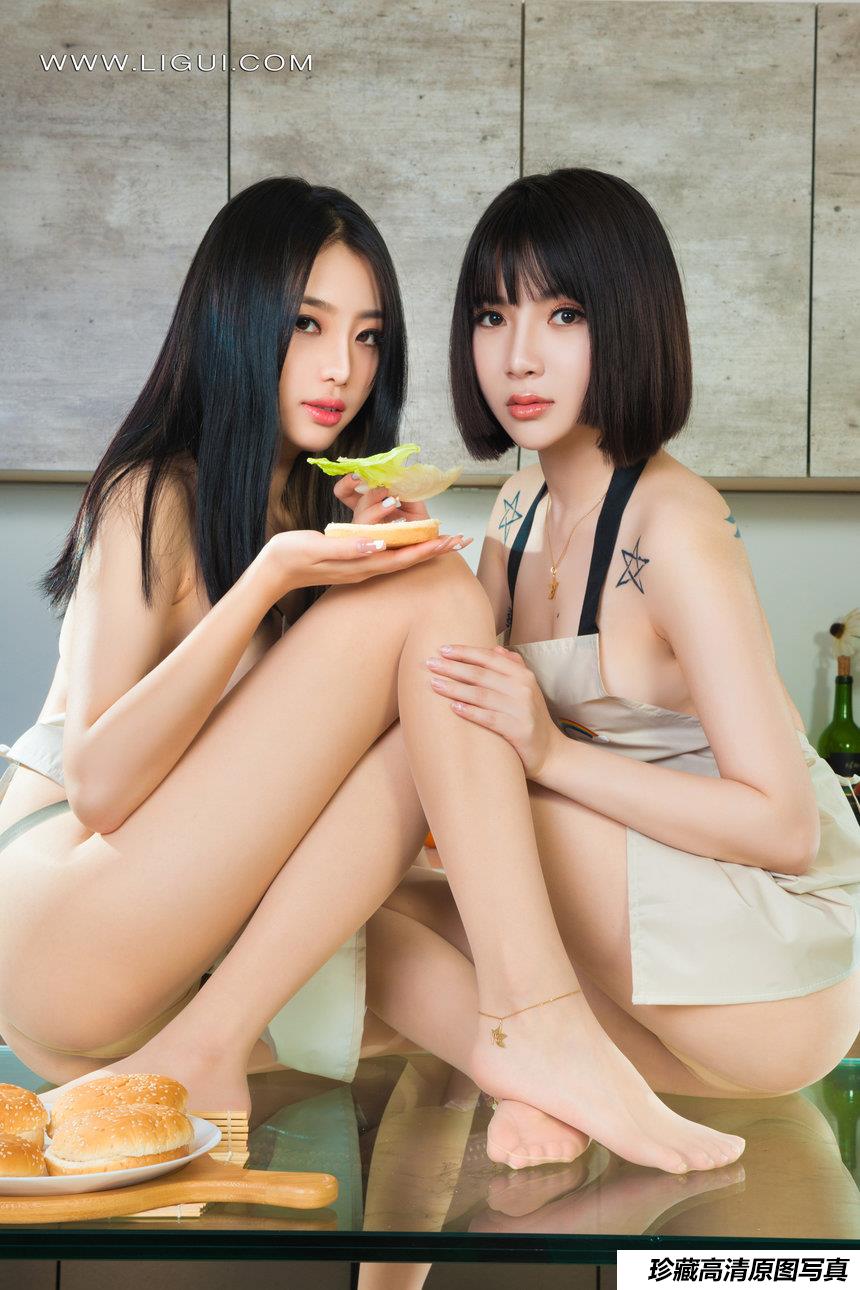 [Ligui丽柜] 2022.03.18《莲食记-超级汉堡》小智贤&小七 [75+1P-80M]