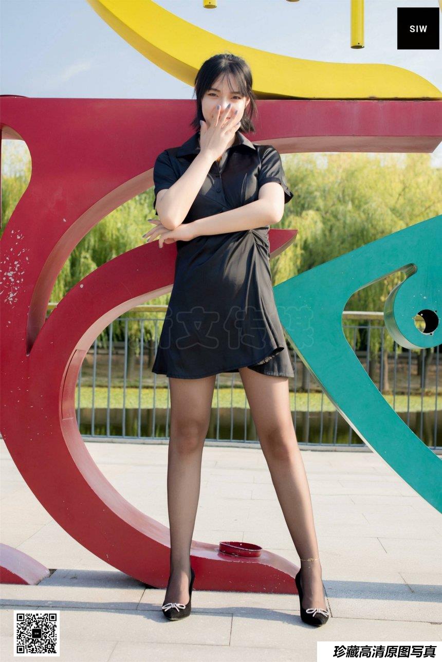 SIW斯文传媒 091 思琪 真丝修身超短低腰裙 [63P+75M]