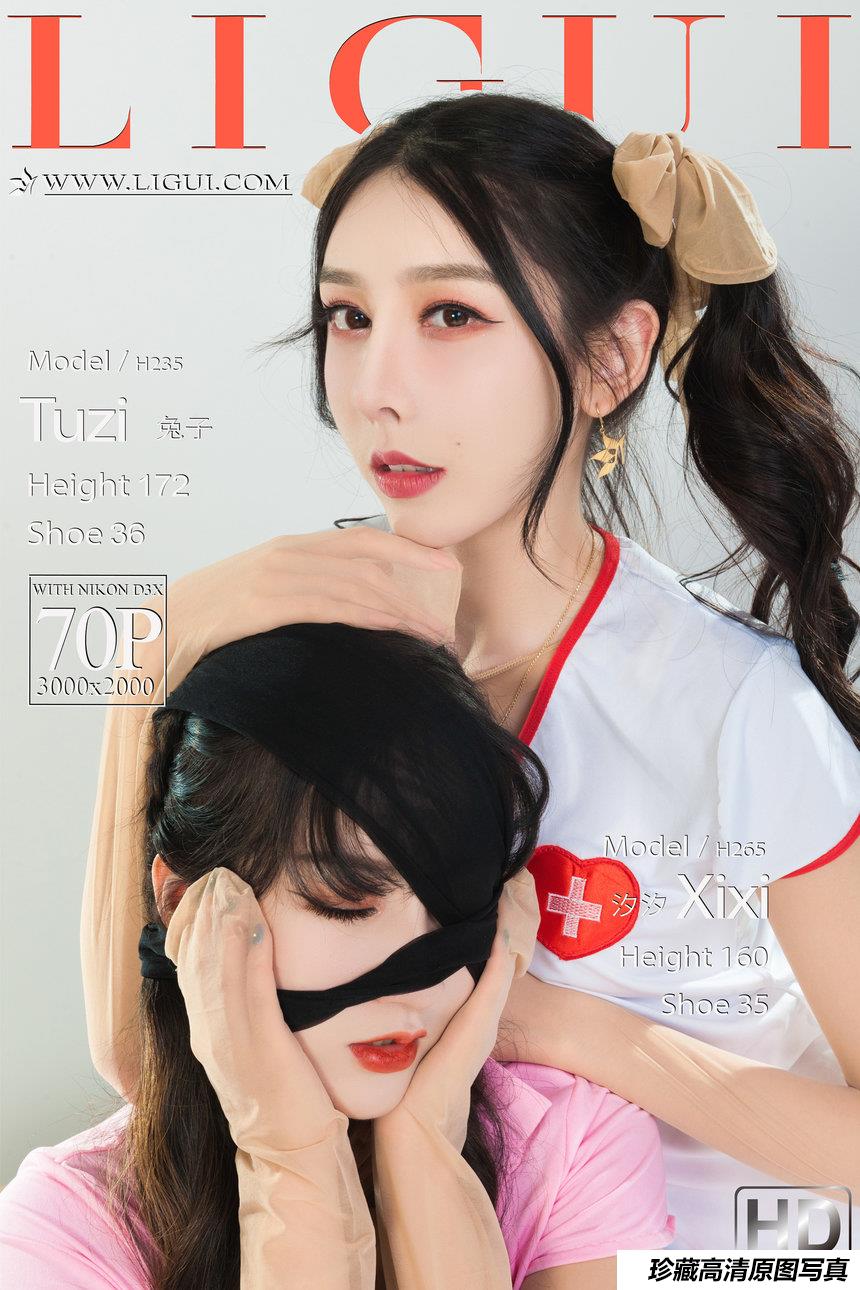 [Ligui丽柜] 2022.03.28《双生花-丝欲双生》兔子&汐汐 [70+1P-75M]-绅士图