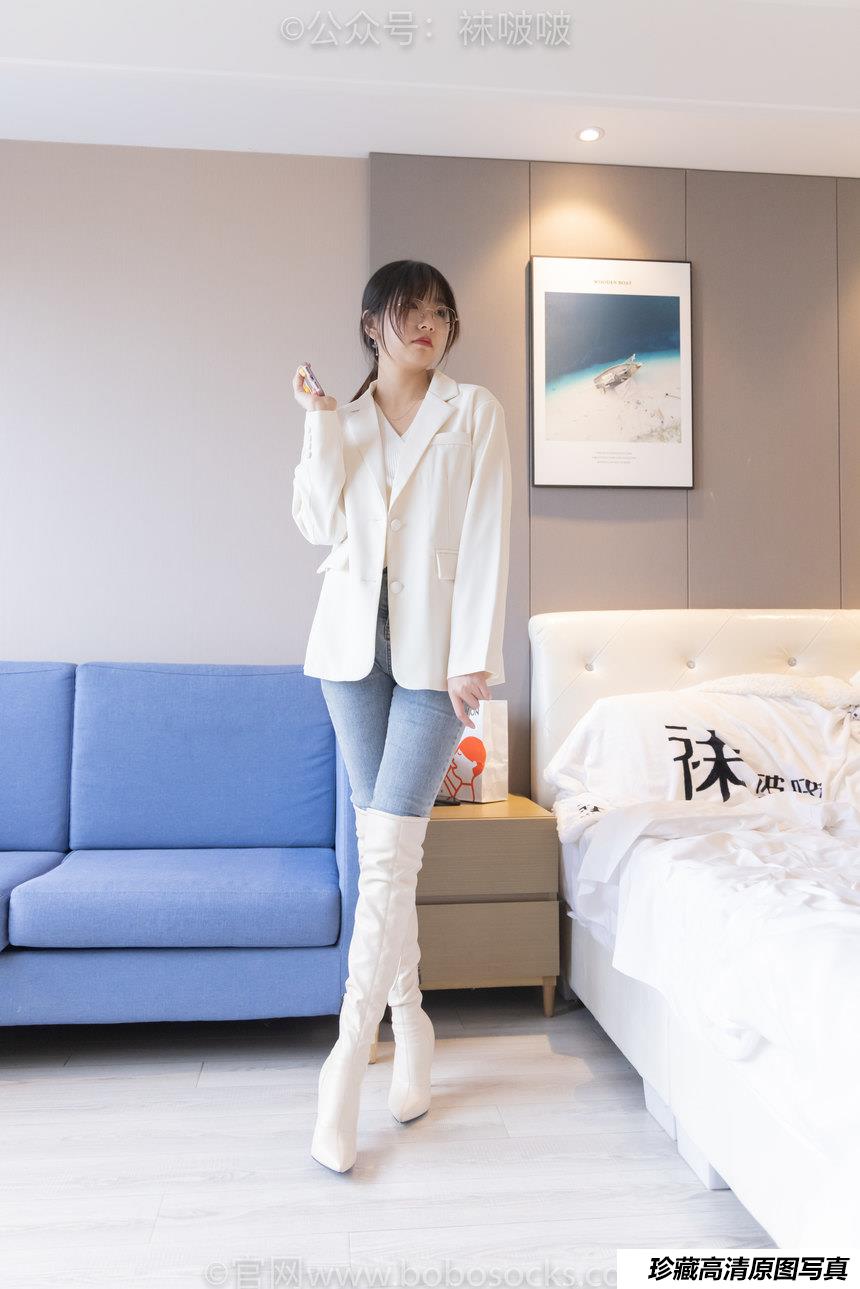 [BoBoSocks袜啵啵]NO.050 小甜豆-高跟长靴、白棉袜[175P+1V／8.01GB]-绅士图