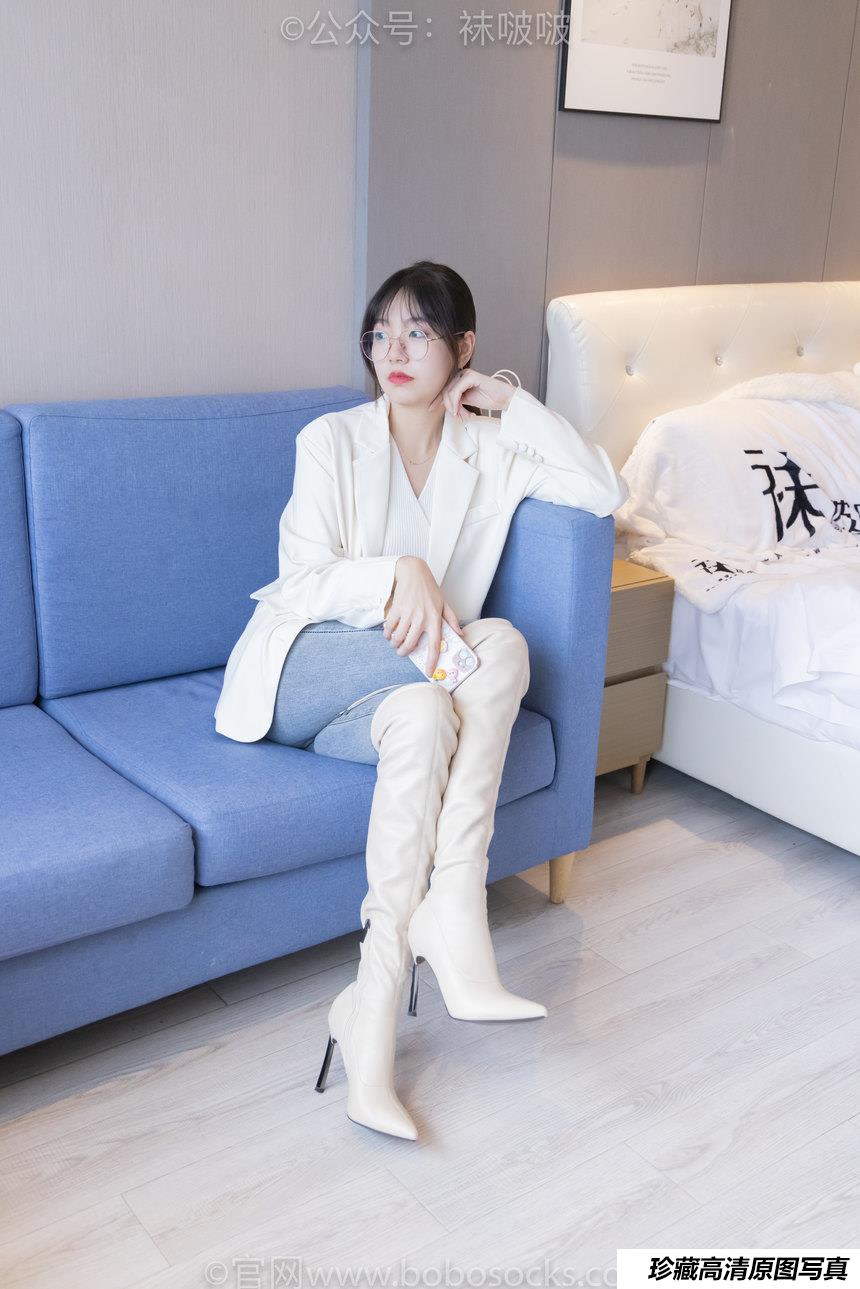 [BoBoSocks袜啵啵]NO.050 小甜豆-高跟长靴、白棉袜[175P+1V／8.01GB]