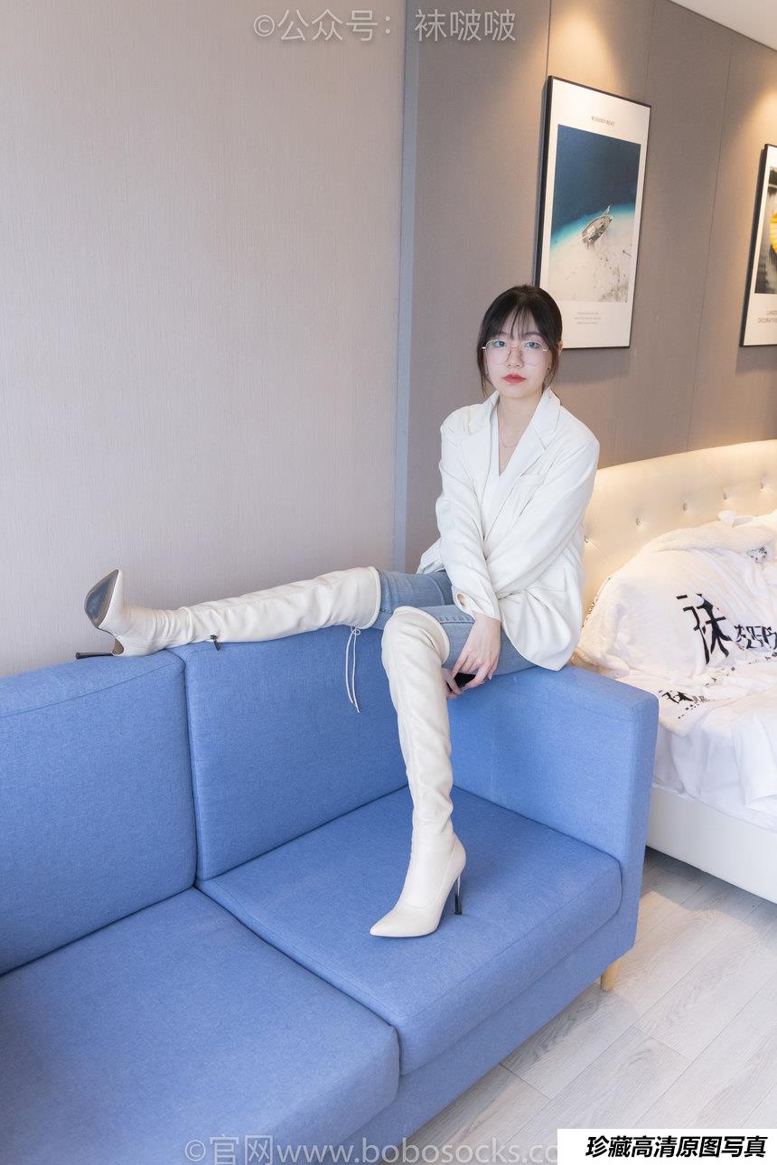 [BoBoSocks袜啵啵]NO.050 小甜豆-高跟长靴、白棉袜[175P+1V／8.01GB]