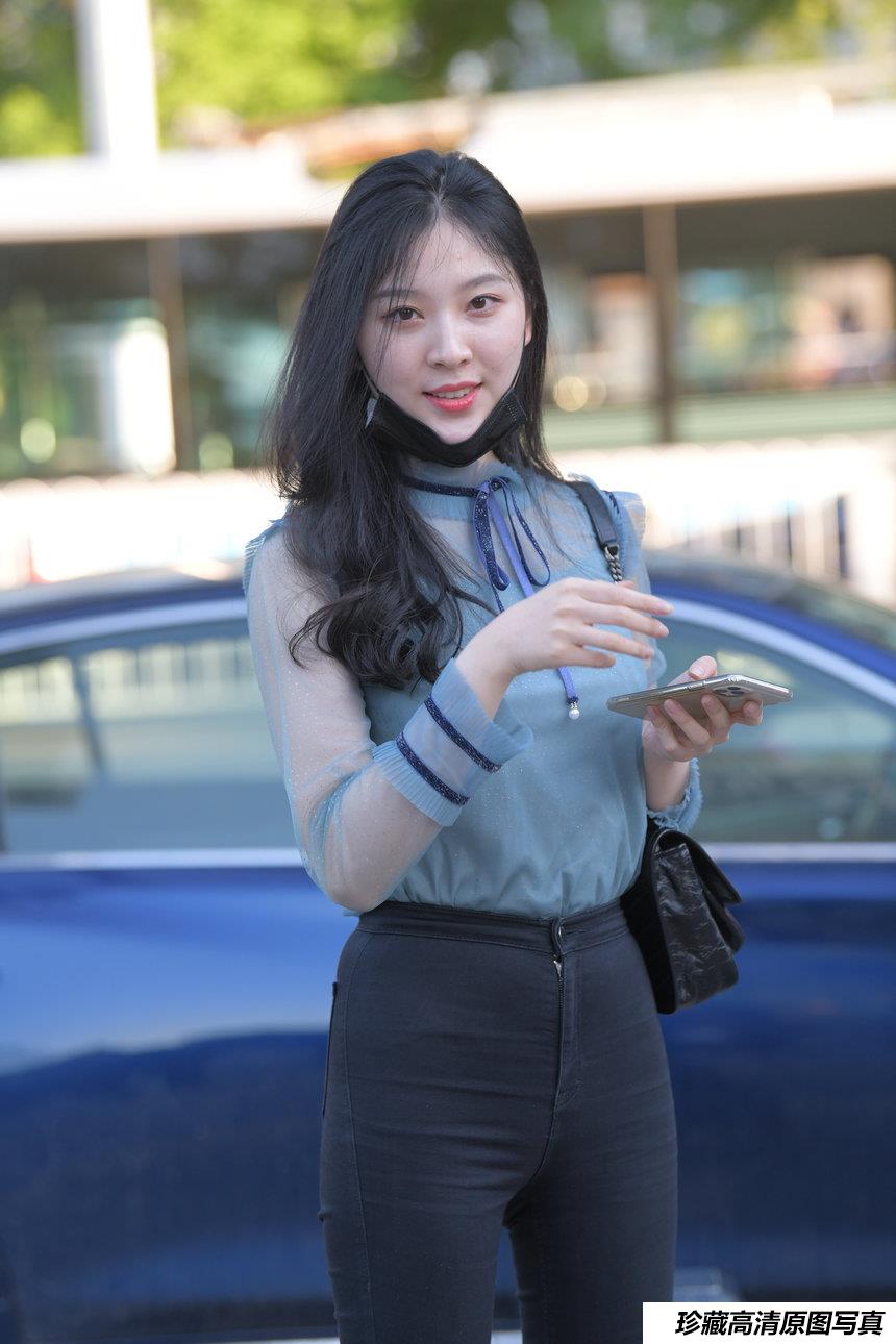 都市丽人黑色紧身牛仔裤【110P-2.56G】