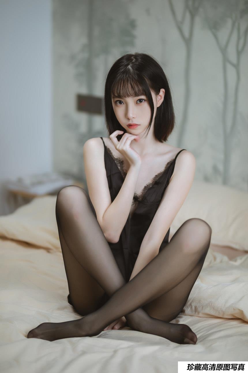 许岚LAN - NO.06 黑色蕾丝睡衣 [40P-585MB]-绅士图