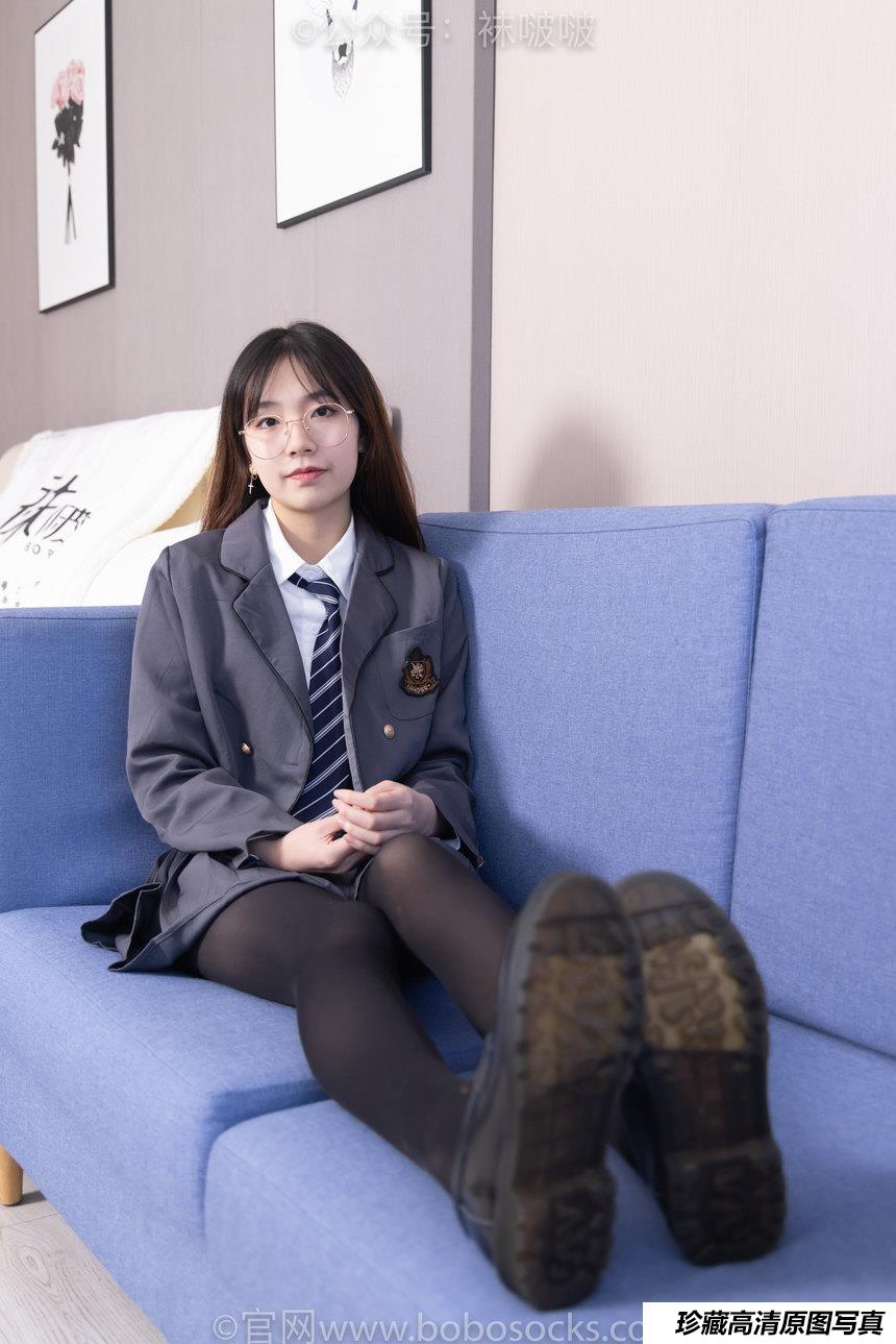 [BoBoSocks袜啵啵]NO.060 小甜豆-JK制服、皮鞋、厚黑丝[131P+1V／6.66GB]-绅士图