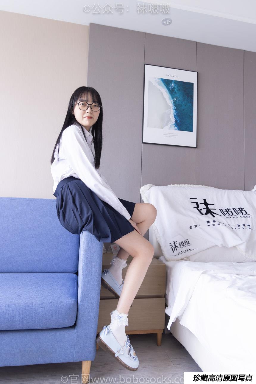 [BoBoSocks袜啵啵]NO.070 稚予-皮鞋、拖鞋、过膝袜、白棉袜[148P+1V／7.09GB]