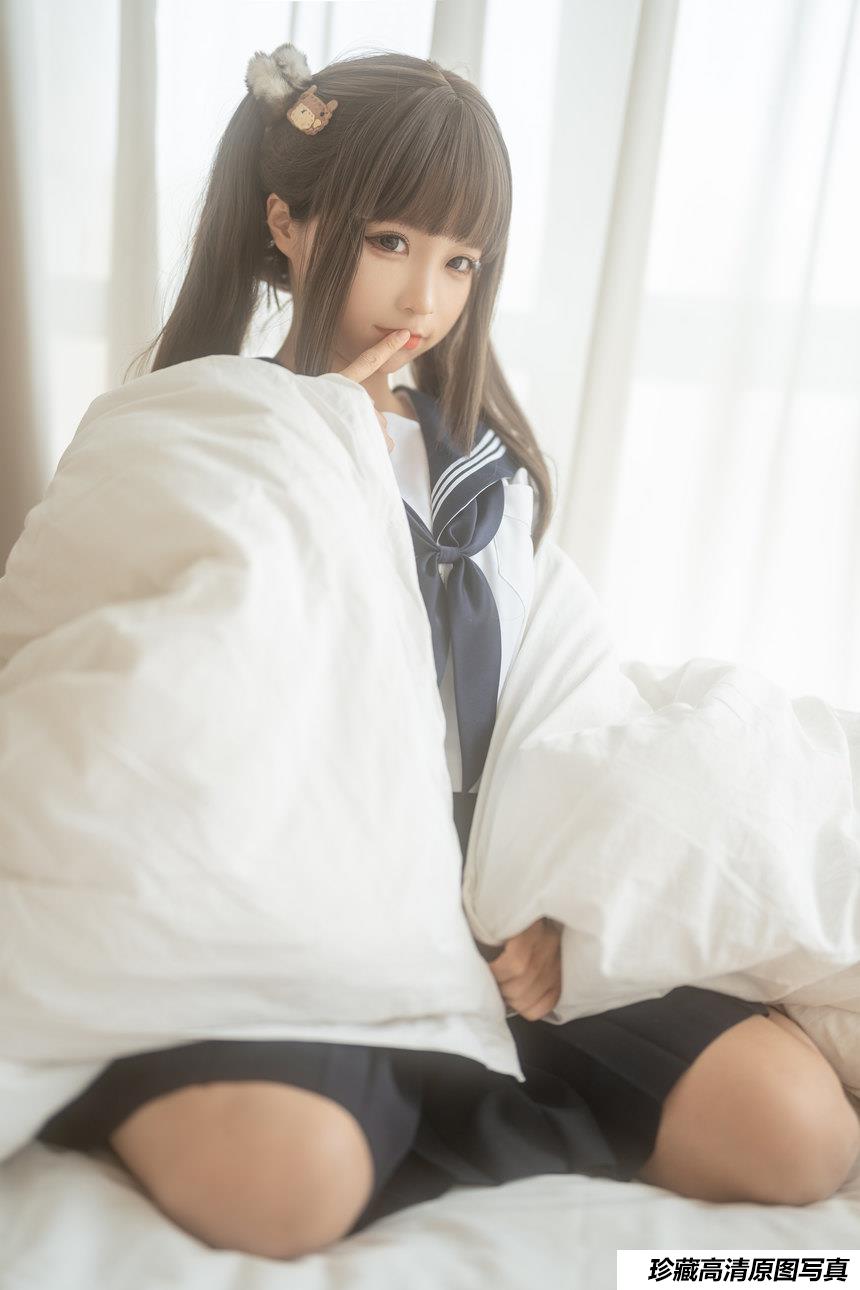 蠢沫沫 - NO.174 被窝JK [15P1V-400MB]