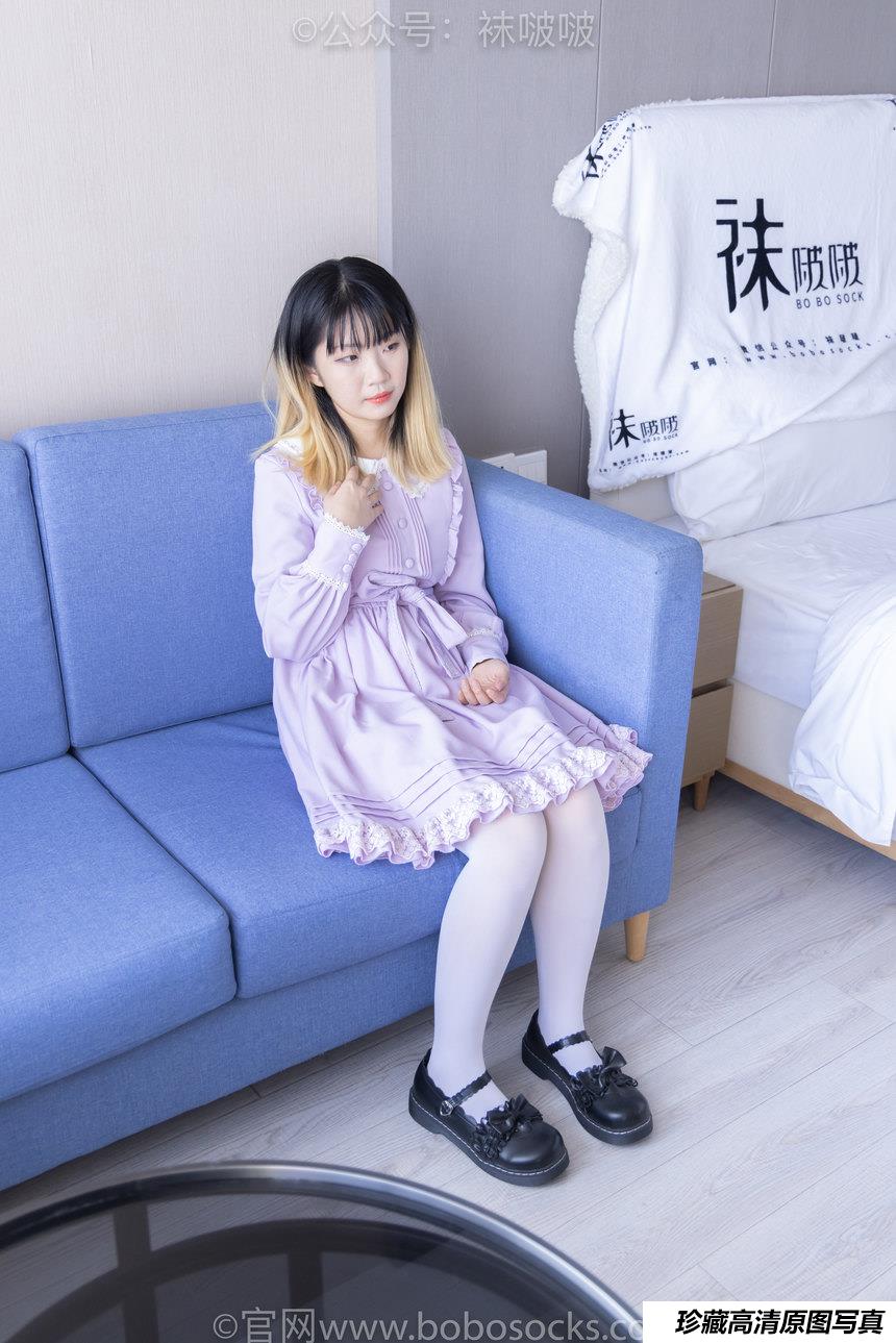 [BoBoSocks袜啵啵]NO.079 砂糖-皮鞋、厚白丝（花絮版）[140P+1V／6.88GB]