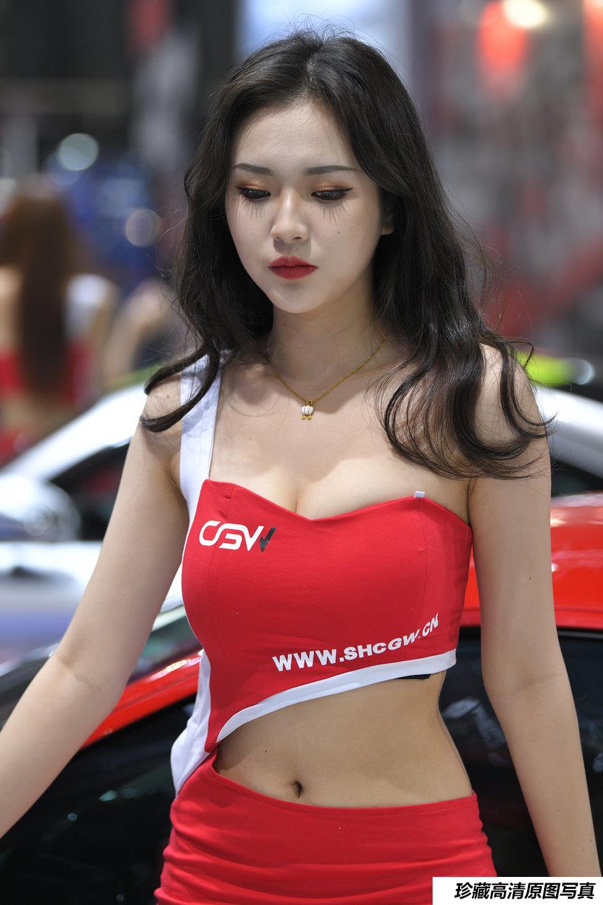 都市丽人红裙车模美女 【72P-1.87G】-绅士图