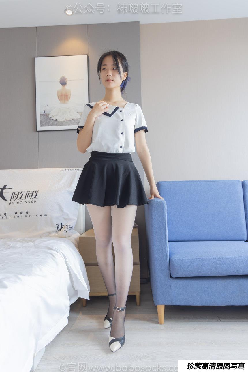 [BoBoSocks袜啵啵]NO.089 小淳-高跟鞋、黑白渐变丝袜[140P+1V／6.35GB]